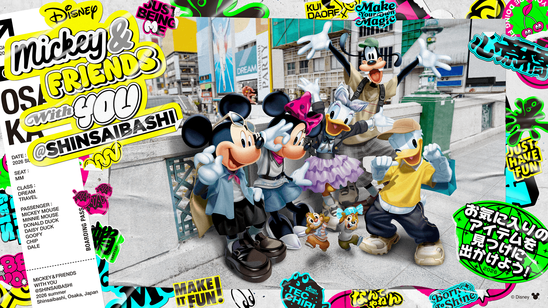 Mickey&FRIENDS with YOU@SHINSAIBASHI｜SPECIAL ITEM｜心斎橋PARCO